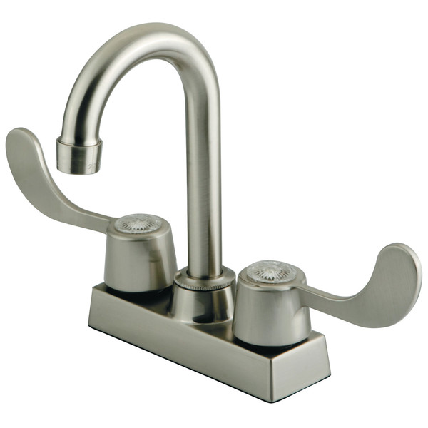 Kingston Brass Water Saving Vista Centerset Bar Faucet, Brushed Nickel GKB451SN